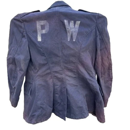 Original U.S. WWII Axis Prisoner of War PW Painted Uniform Jacket