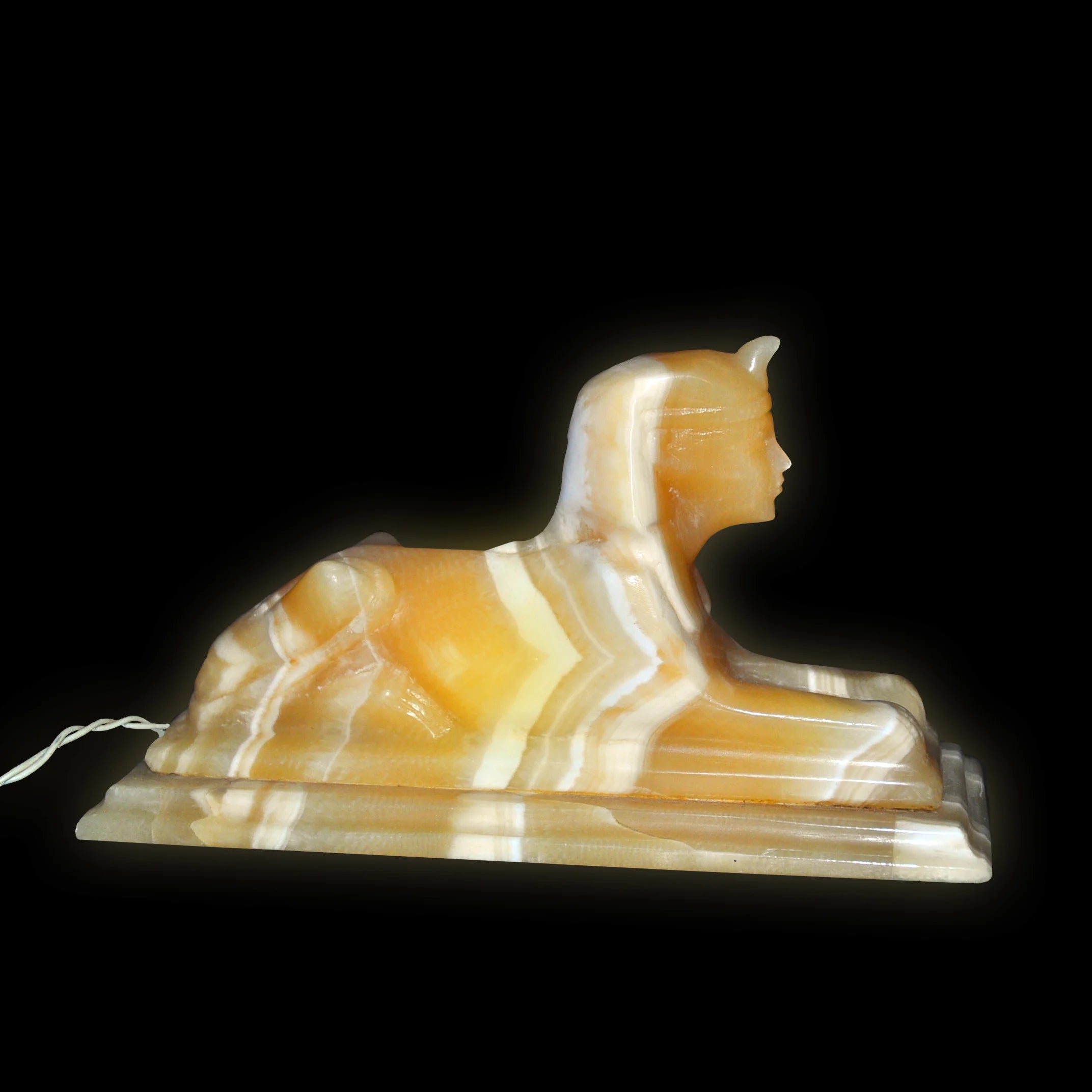 Alabaster Sphinx Lamp