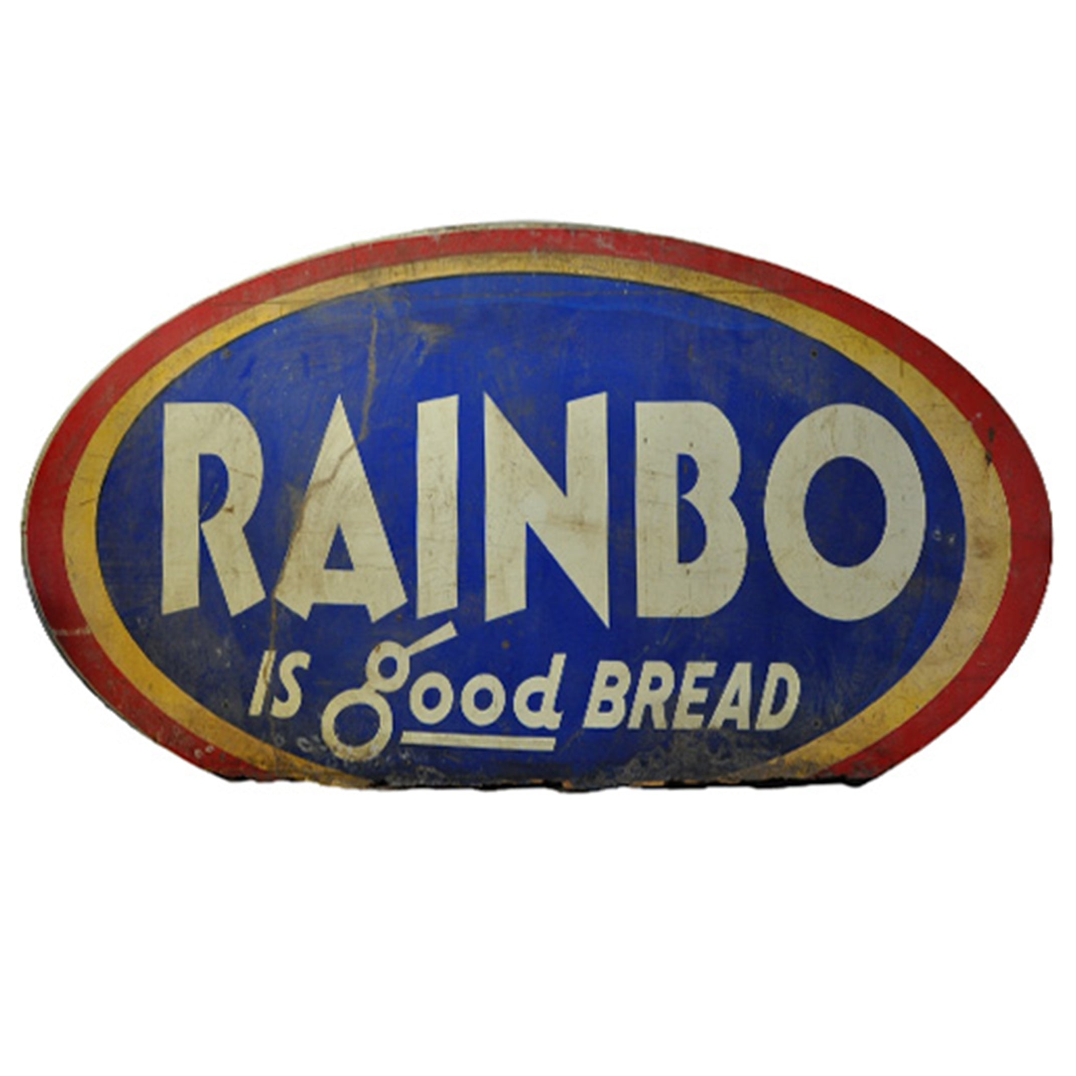 Vintage RAINBO Wood Sign