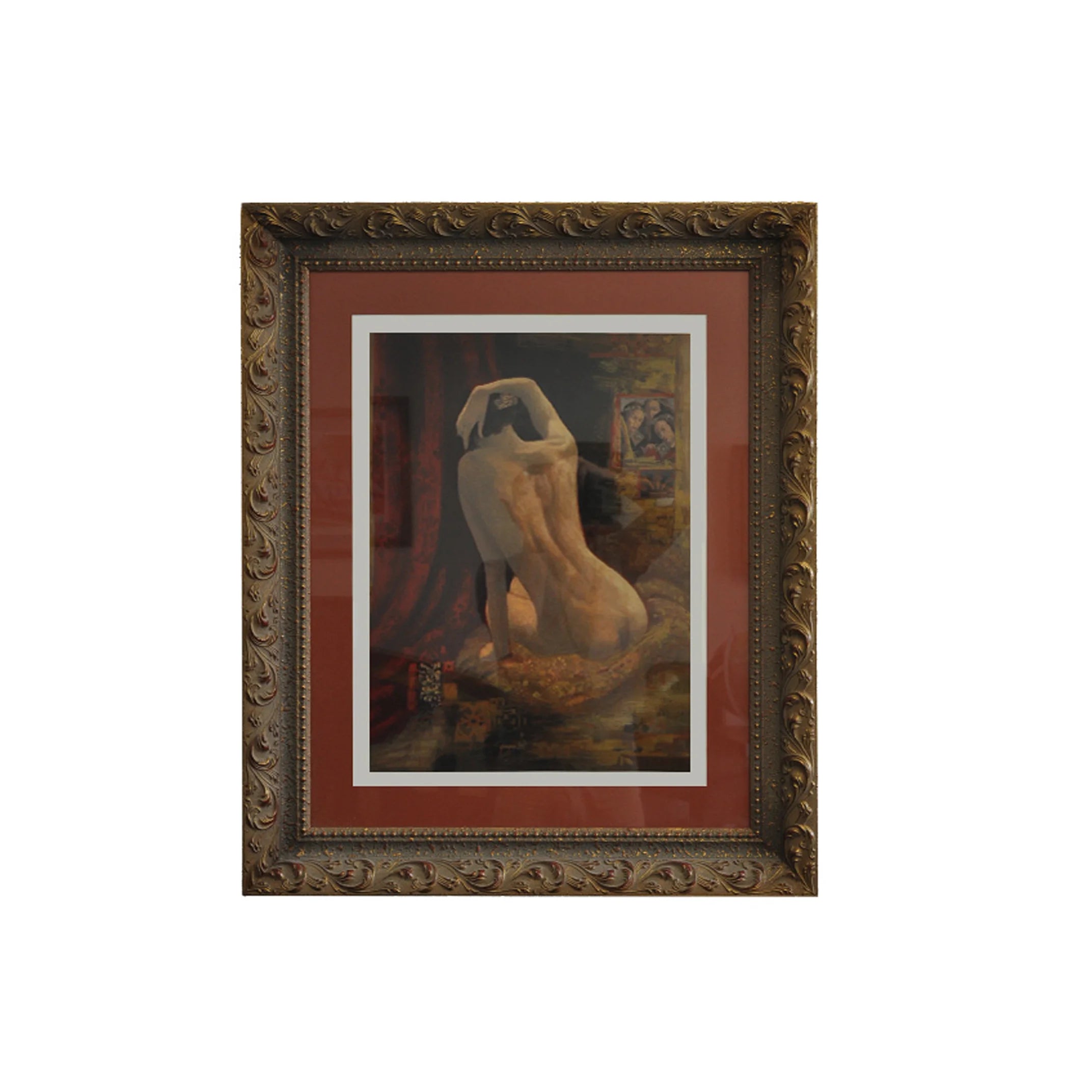 VINTAGE ART DECO FRAMED