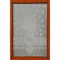 Vintage Victorian Etched Glass Door