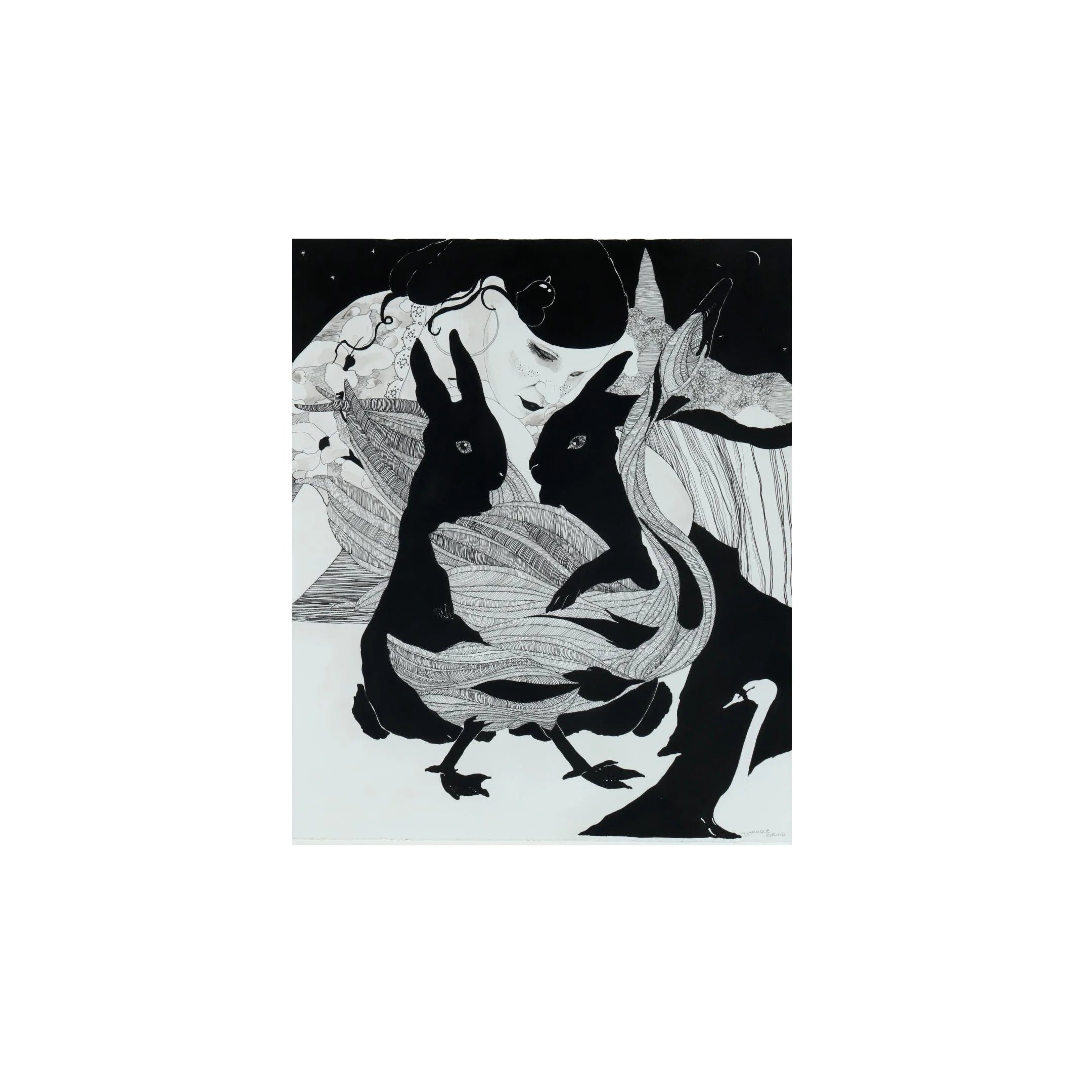 DOMINIQUE ELKIND (21ST C.) SIGNED ETCHING