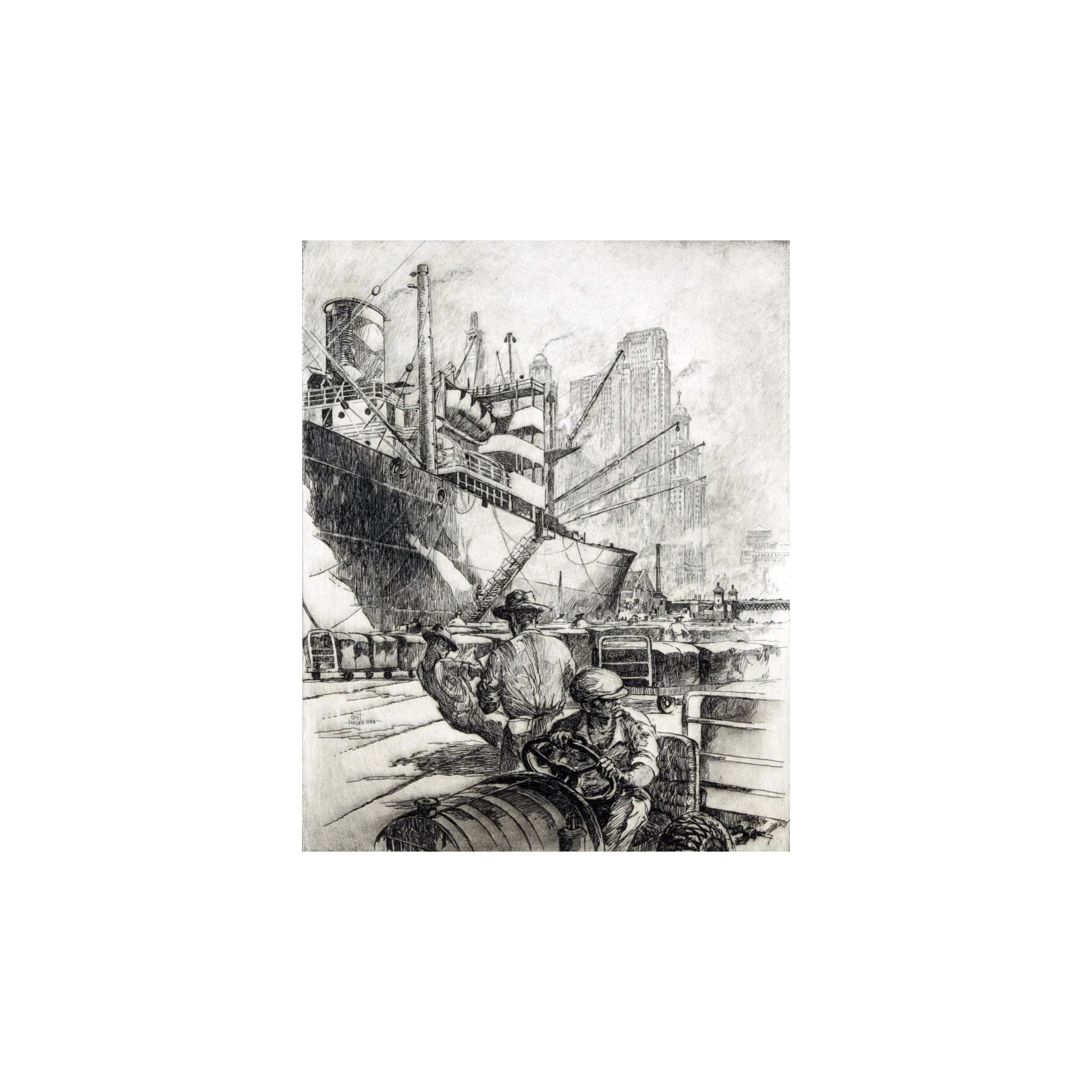 KENT HAGERMAN (1893-1978) PENCIL SIGNED ETCHING