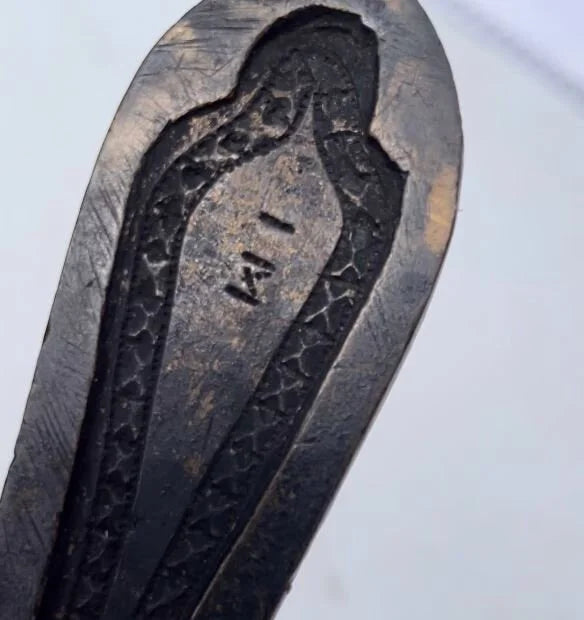 Antique Spoon Mold (1800's) with antique spoon made from mold