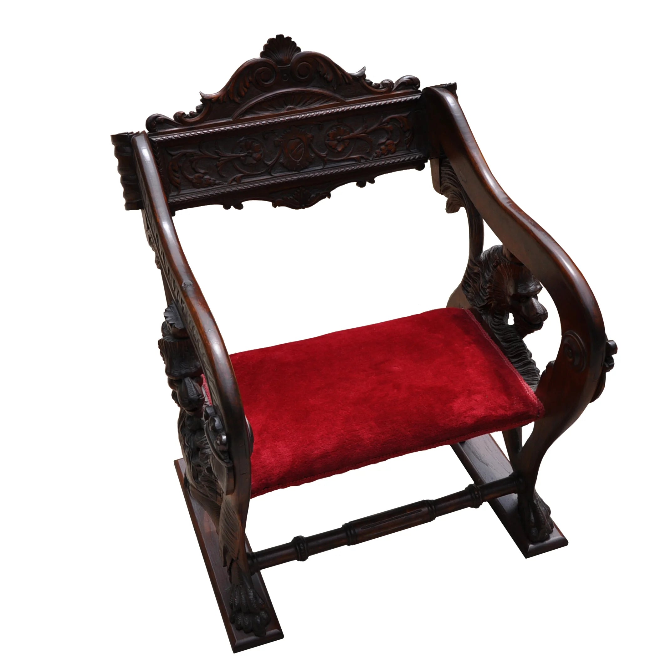 Victorian Walnut Low Chair Circa 1850