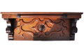Vintage Ornate Walnut Mantel Shelve