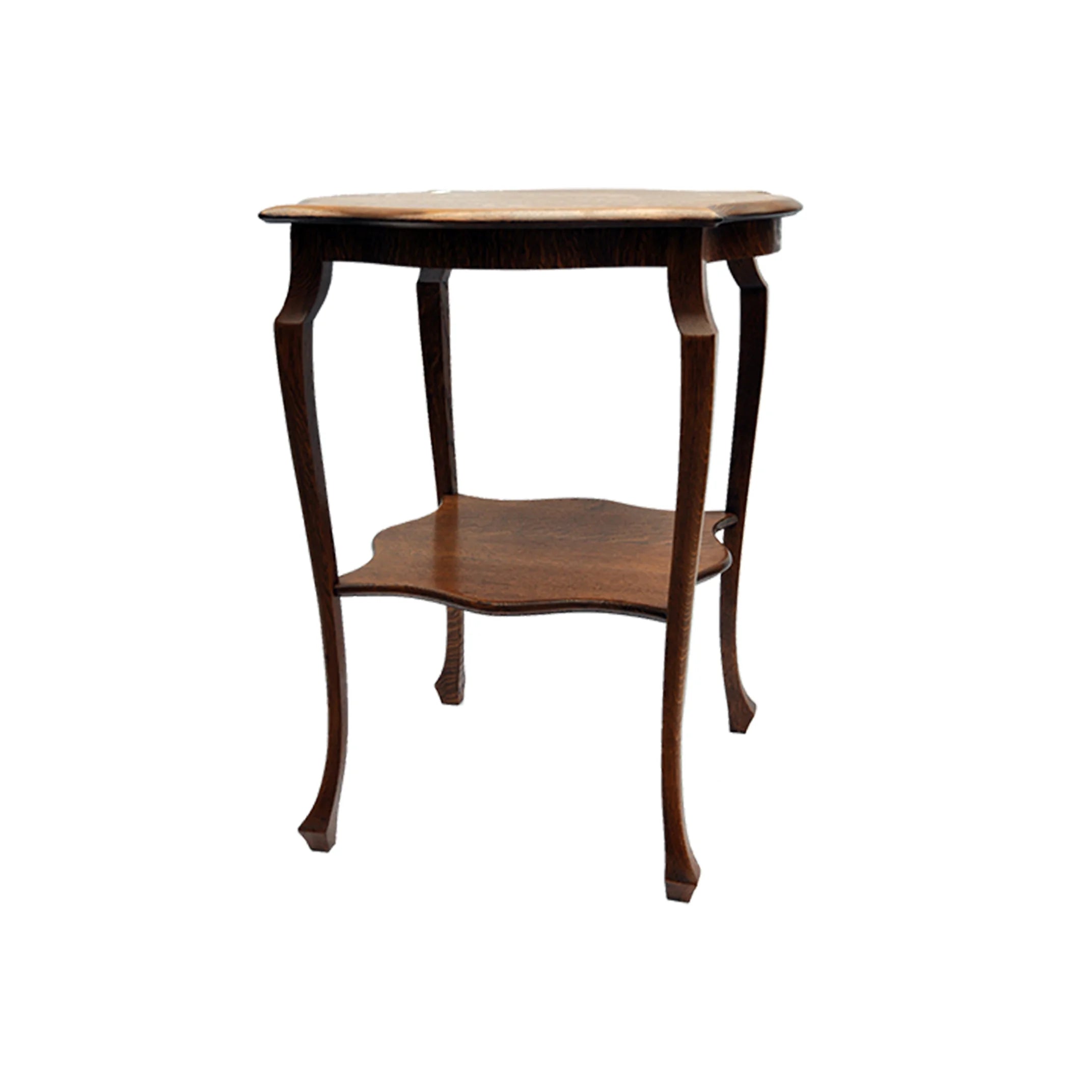 A LATE 19TH CENTURY AMERICAN OAK STAND TABLE