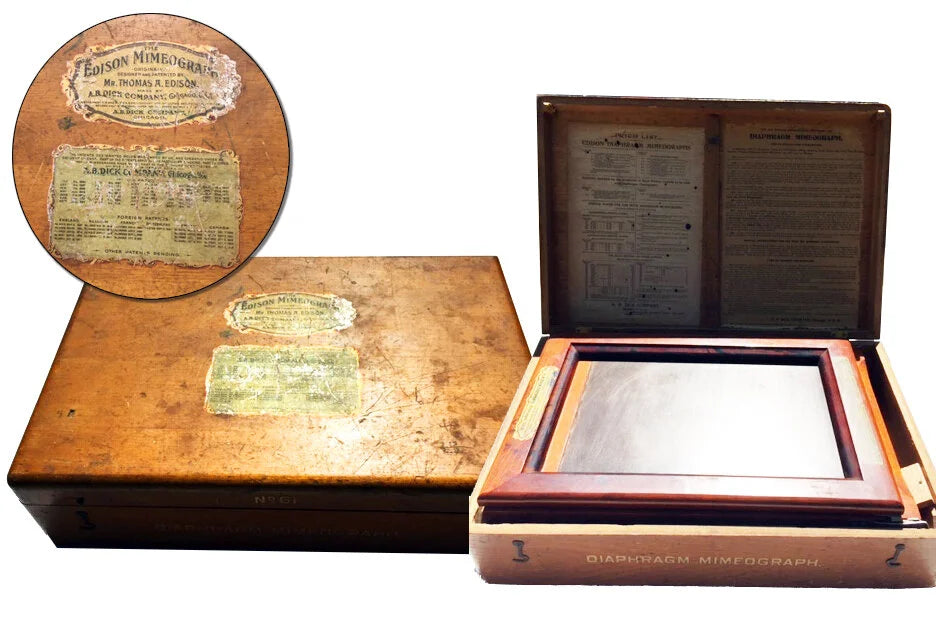 1880's Thomas Edison Mimeograph