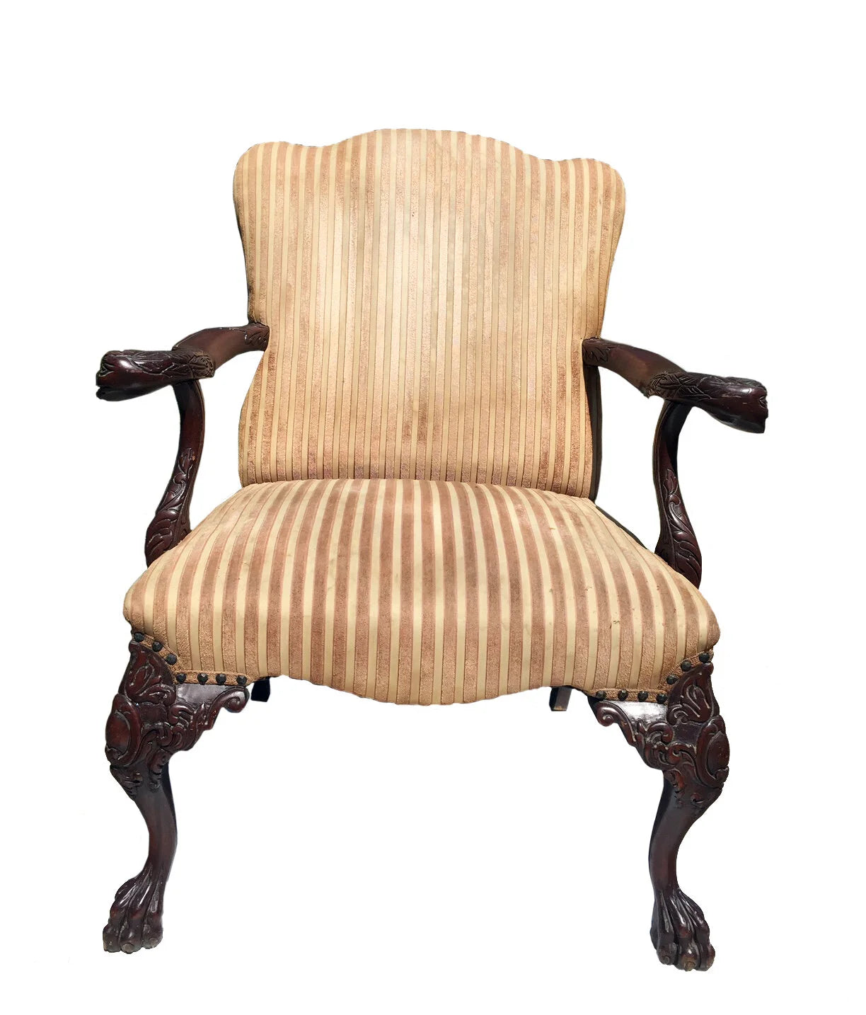 Antique Claw foot Arm Chair