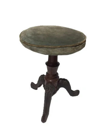 ANTIQUE 1880 AMERICAN COUNTRY PIANO STOOL
