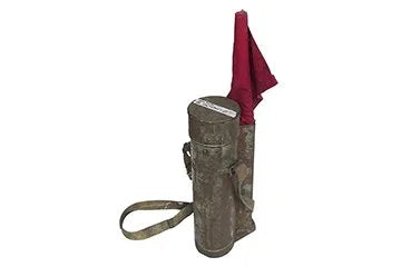 RARE VINTAGE RAILROAD TRAIN RAILWAY WORKERS FLAG FLARE SIGNAL / SAFETY KIT