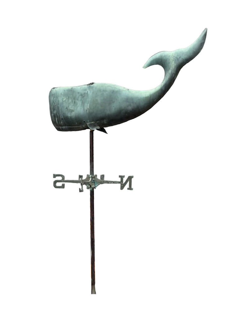 Vintage Large Whale Weather Vain