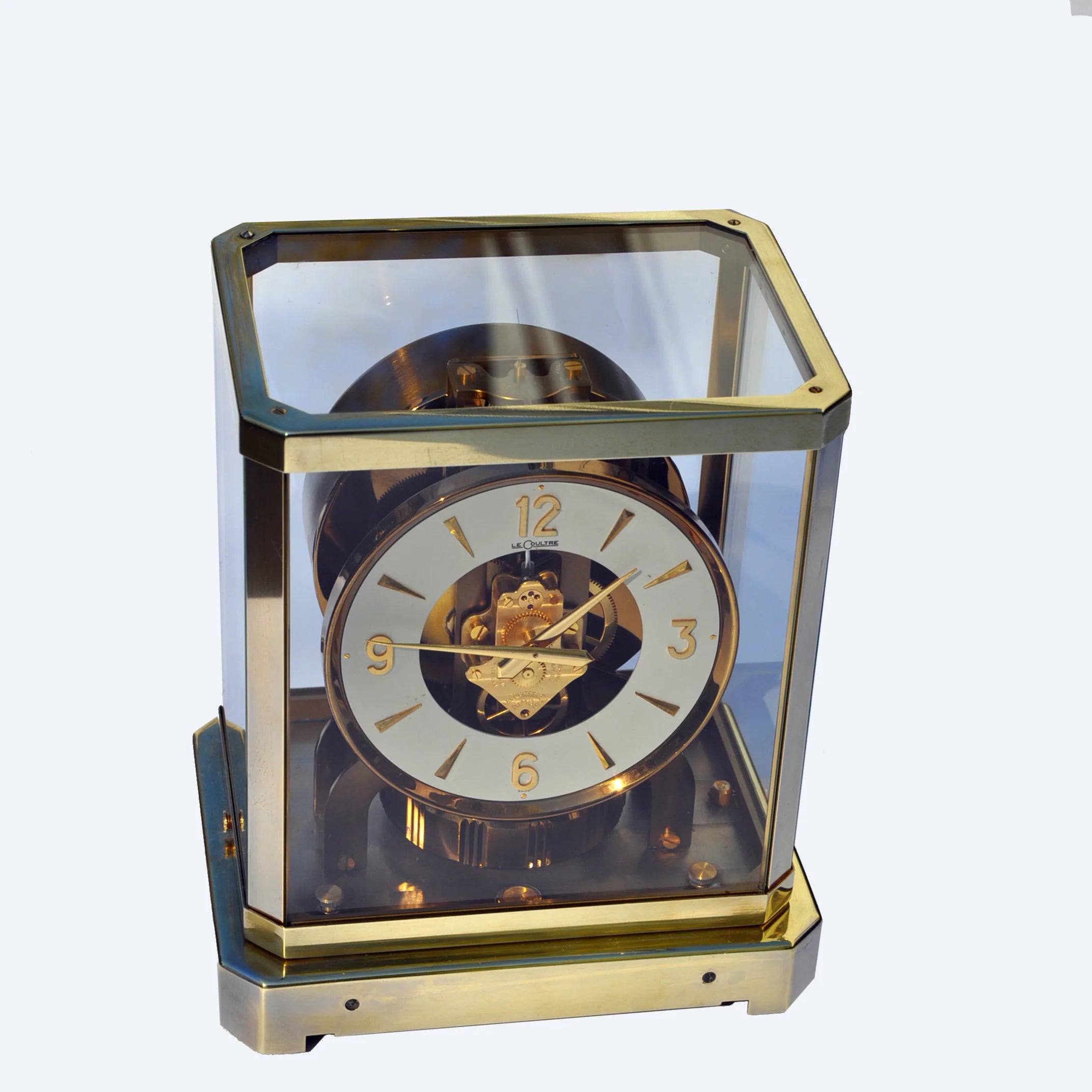 LeCoultre Atmos Perpetual Motion Clock Brass & Glass