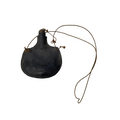 Leather Gun Powder Shot Pouch Flask Vintage